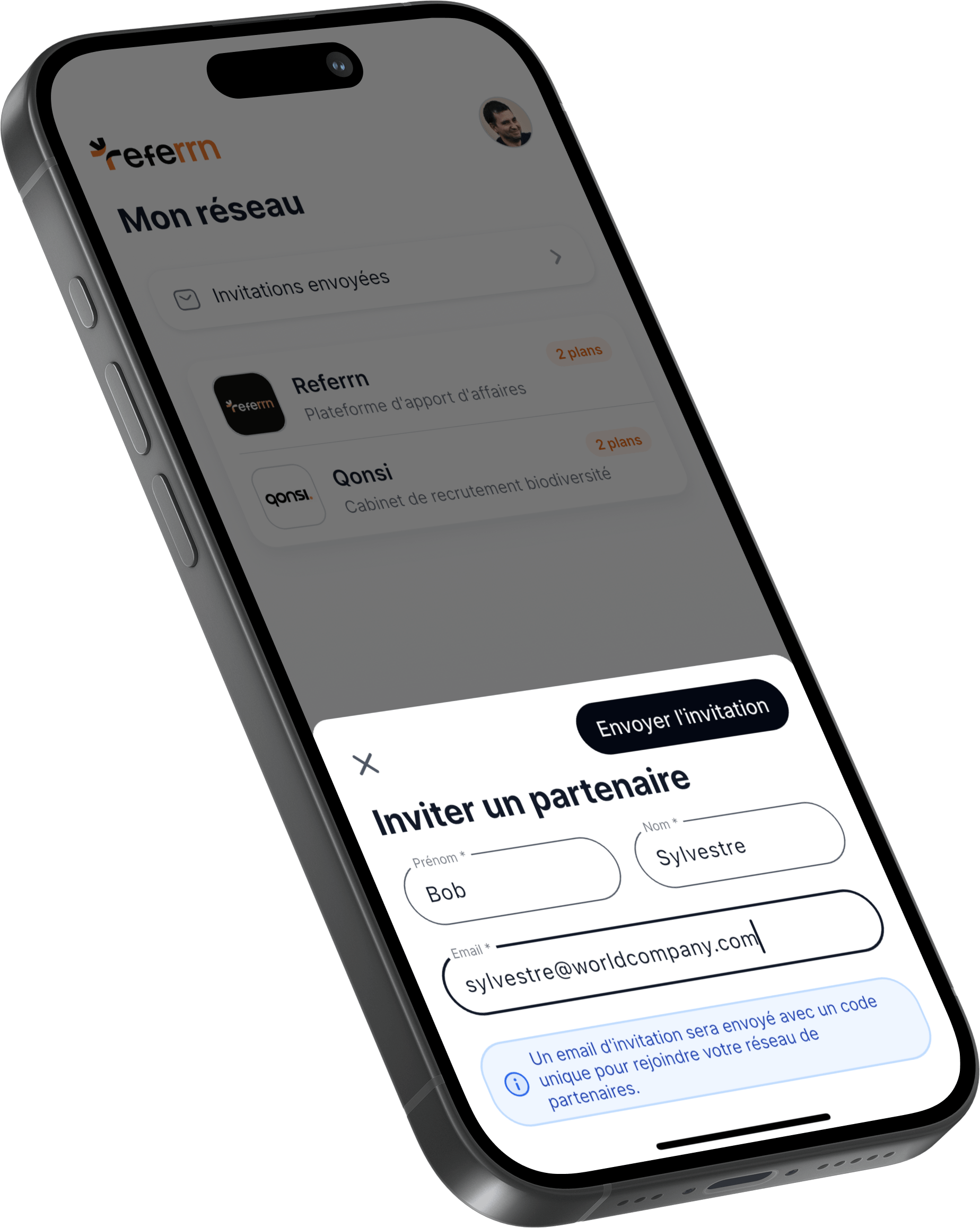 Étape 1 - Invitation